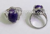 NGR3030 925 sterling silver with 10*14mm oval charoite rings