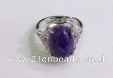 NGR3032 925 sterling silver with 10*14mm oval charoite rings