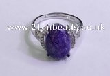 NGR3033 925 sterling silver with 10*14mm oval charoite rings