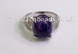 NGR3040 925 sterling silver with 12*14mm oval charoite rings