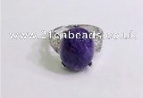 NGR3043 925 sterling silver with 12*16mm oval charoite rings