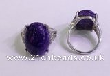 NGR3048 925 sterling silver with 15*20mm oval charoite rings