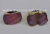 NGR305 25*40mm - 30*35mm freeform druzy agate gemstone rings