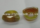 NGR33 16*35*40mm faceted freeform agate gemstone rings