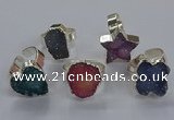 NGR335 10*14mm - 18*20mm freeform druzy agate gemstone rings