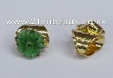 NGR388 18*25mm - 22*28mm freeform druzy agate gemstone rings