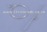 SSC02 5pcs 16mm donut 925 sterling silver toggle clasps