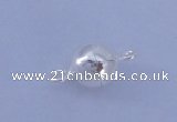 SSC101 5pcs 6mm round 925 sterling silver magnetic clasps