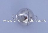 SSC105 2pcs 16mm round 925 sterling silver magnetic clasps