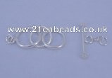 SSC15 5pcs 12mm - 14mm donut 925 sterling silver toggle clasps