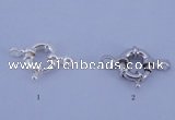 SSC201 5pcs 10mm 925 sterling silver spring rings clasps