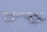 SSC202 5pcs 12mm 925 sterling silver spring rings clasps