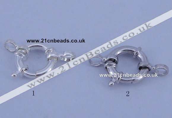 SSC202 5pcs 12mm 925 sterling silver spring rings clasps