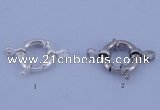 SSC203 5pcs 13.5mm 925 sterling silver spring rings clasps