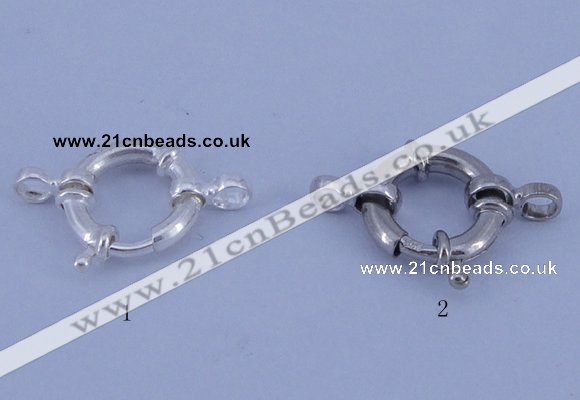 SSC203 5pcs 13.5mm 925 sterling silver spring rings clasps