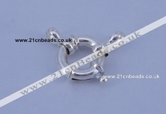 SSC204 5pcs 15mm 925 sterling silver spring rings clasps