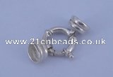 SSC215 5pcs 14.5mm sterling silver spring rings clasps