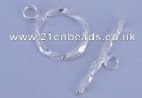 SSC24 5pcs 16mm donut 925 sterling silver toggle clasps