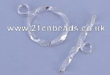 SSC24 5pcs 16mm donut 925 sterling silver toggle clasps