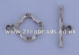 SSC32 5pcs 11*15mm diamond 925 sterling silver toggle clasps